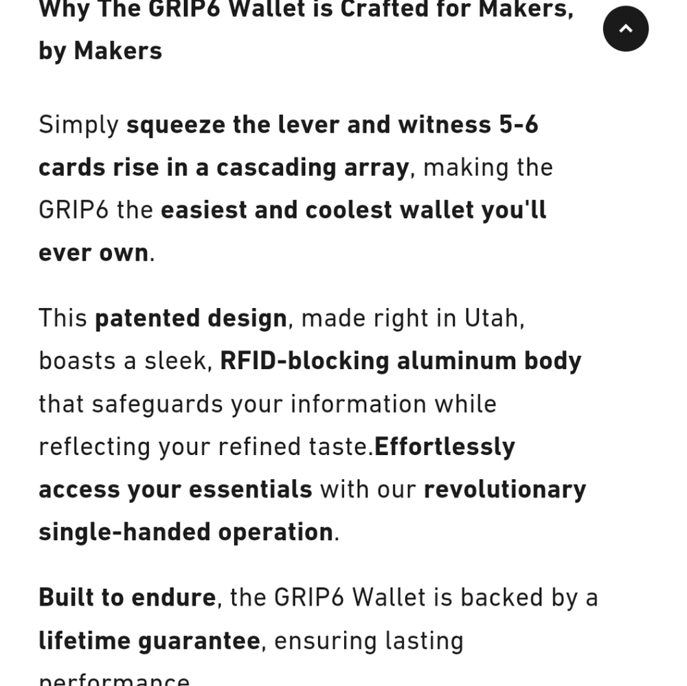 Grip6 wallet